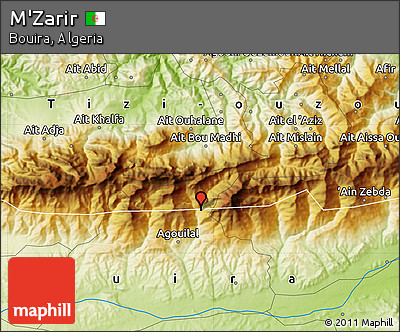 Physical Map of M'Zarir