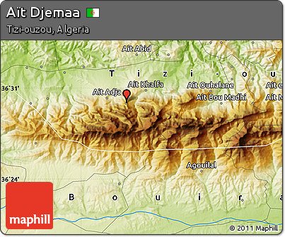Physical Map of Aït Djemaa