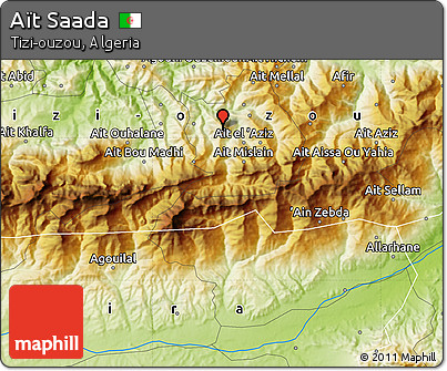 Physical Map of Aït Saada