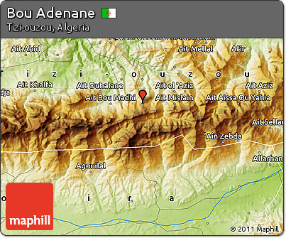 Physical Map of Bou Adenane