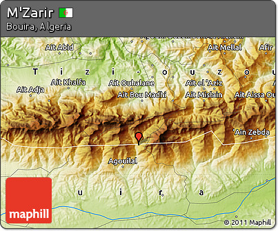 Physical Map of M'Zarir