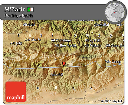 Satellite Map of M'Zarir
