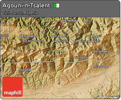 Satellite Map of Agouni-n-Tsalent