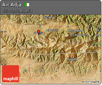 Satellite Map of Aït Adja