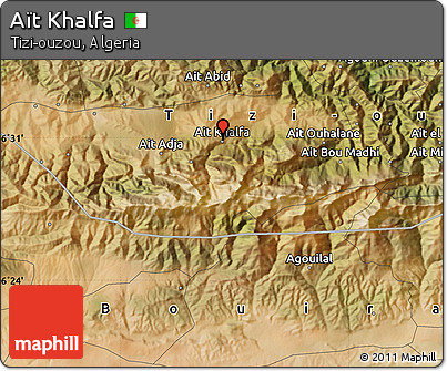 Satellite Map of Aït Khalfa