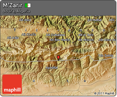 Satellite Map of M'Zarir