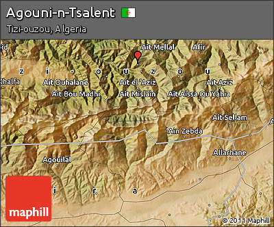 Satellite Map of Agouni-n-Tsalent