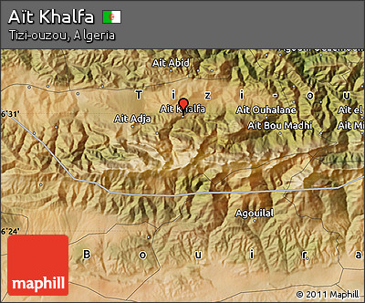 Satellite Map of Aït Khalfa