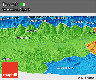 Political Panoramic Map of Tassaft