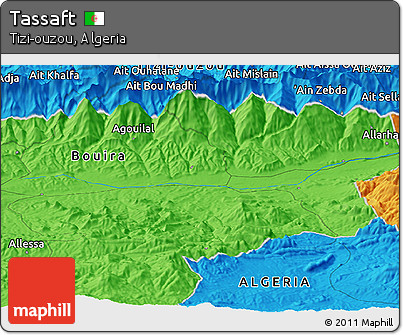 Political Panoramic Map of Tassaft