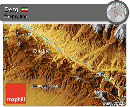 Physical 3D Map of Derg
