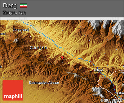 Physical 3D Map of Derg