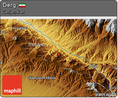 Physical 3D Map of Derg