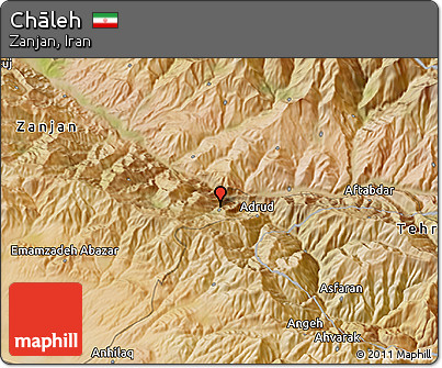 Satellite 3D Map of Chāleh
