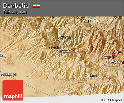 Satellite 3D Map of Danbalīd