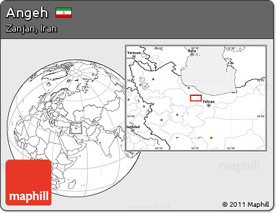 Blank Location Map of Angeh