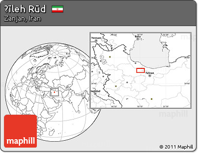 Blank Location Map of Ḩīleh Rūd