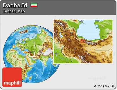Physical Location Map of Danbalīd