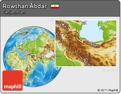 Physical Location Map of Rowshan Ābdar