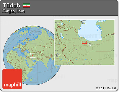 Savanna Style Location Map of Tūdeh