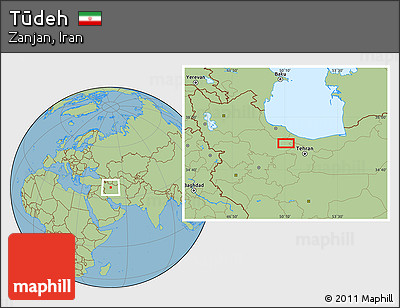 Savanna Style Location Map of Tūdeh