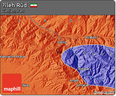 Political Map of Ḩīleh Rūd
