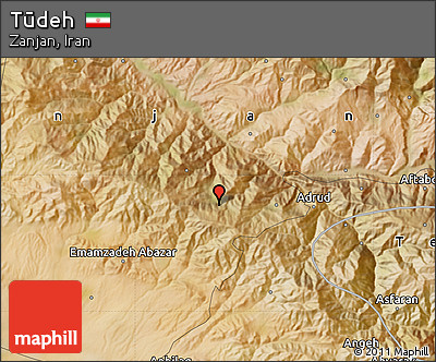 Satellite Map of Tūdeh