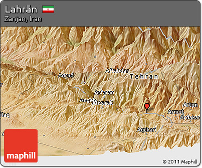 Satellite Panoramic Map of Lahrān