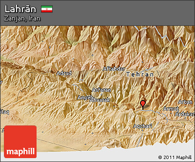 Satellite Panoramic Map of Lahrān