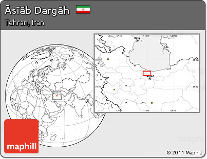Blank Location Map of Āsīāb Dargāh
