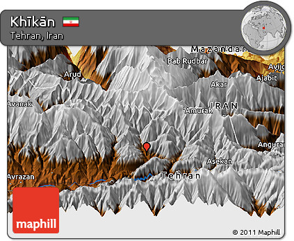 Physical Panoramic Map of Khīkān