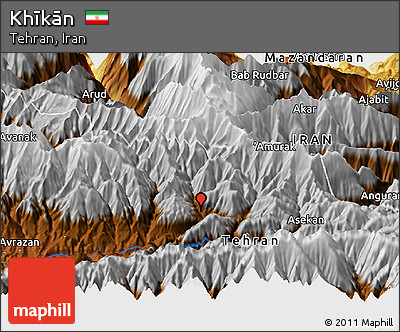 Physical Panoramic Map of Khīkān