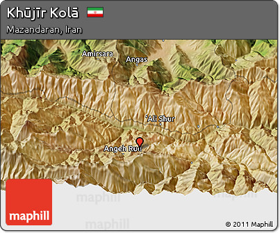 Satellite 3D Map of Khūjīr Kolā