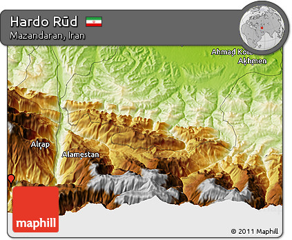 Physical 3D Map of Hardo Rūd
