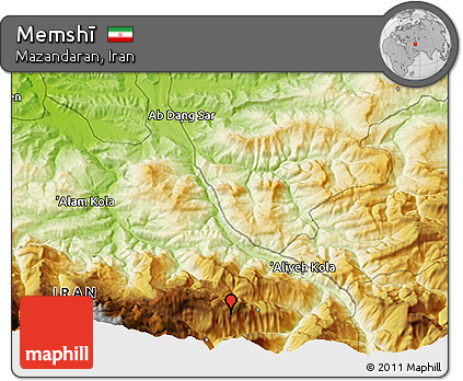 Physical 3D Map of Memshī