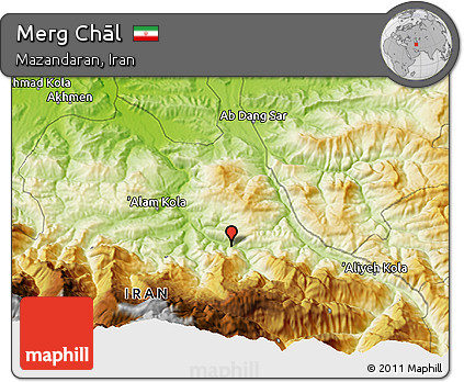 Physical 3D Map of Merg Chāl