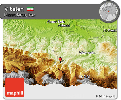 Physical 3D Map of Vītaleh