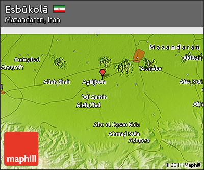 Physical 3D Map of Esbūkolā