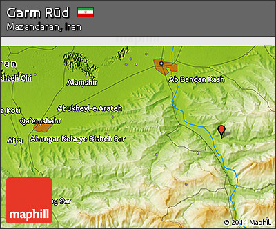 Physical 3D Map of Garm Rūd