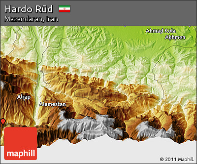 Physical 3D Map of Hardo Rūd