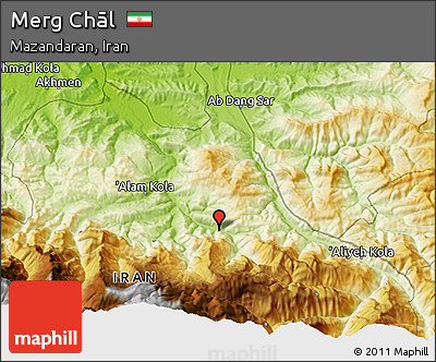 Physical 3D Map of Merg Chāl