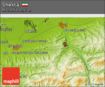 Physical 3D Map of Shektā