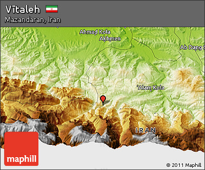 Physical 3D Map of Vītaleh