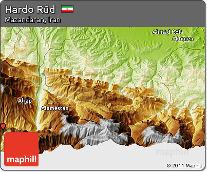 Physical 3D Map of Hardo Rūd