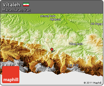 Physical 3D Map of Vītaleh