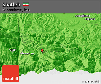 Political 3D Map of Shatleh