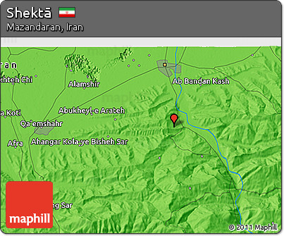 Political 3D Map of Shektā