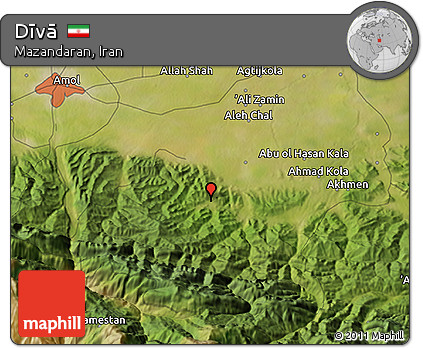 Satellite 3D Map of Dīvā