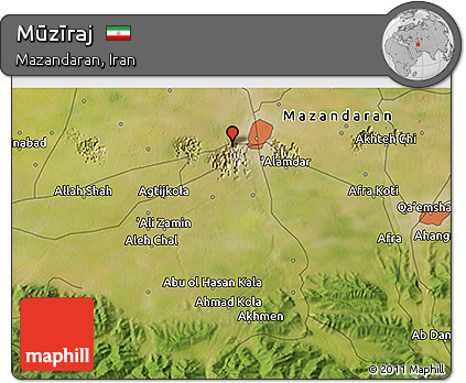 Satellite 3D Map of Mūzīraj