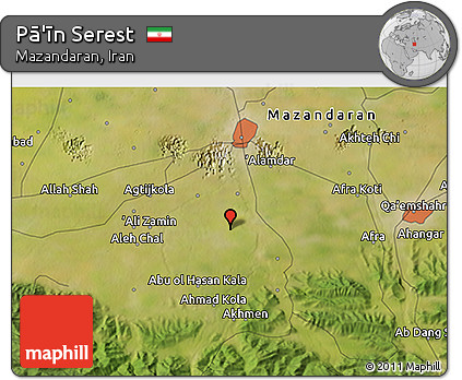 Satellite 3D Map of Pā'īn Serest